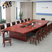 苏宁 金菲罗格 办公家具 油漆实木贴皮职员会议桌