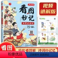 看图秒记必背古诗词75+80首 小学通用 [正版]看图秒记必背古诗词75+80首小学生语文必背古诗词一二三四五六年级通用