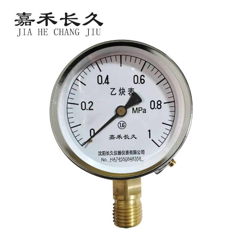 嘉禾长久+乙炔压力表检测定制型+YY100+块