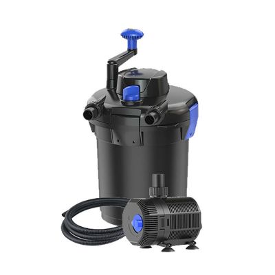 鱼池过滤器室外小型过滤桶锦鲤池塘水循环系统半自动反冲洗