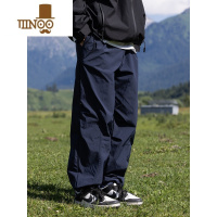 YANXU孤僻星球 山系宽松直筒显瘦伞兵裤 秋季男女款日系机能工装裤长裤