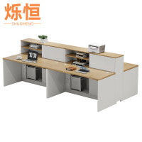 烁恒屏风办公桌四人位张