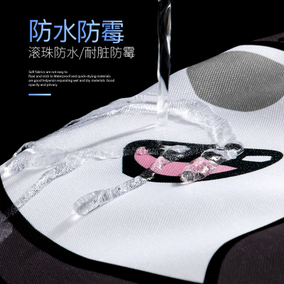 浴室浴帘隔断防水布卫生间洗澡挡水窗帘加厚帘子免打孔挂帘拉帘