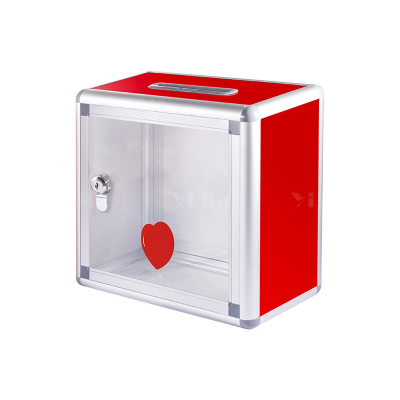 翌嘉YJ4122361 意见箱投诉箱室外铝合金捐款箱 改图改字款 340*160*310