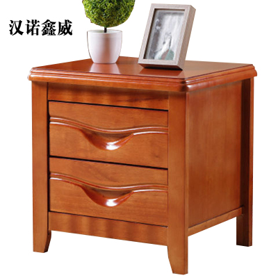 汉诺鑫威床头柜简约现代卧室床边储物柜升级款海棠色50*41*50cm