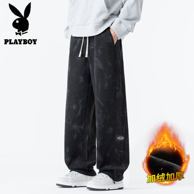 花花公子秋冬新款学生潮牌灯芯绒休闲裤