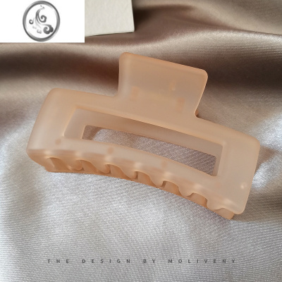 JiMi大号后脑勺盘发抓夹简约夹子头饰女洗澡鲨鱼夹外出百搭发夹发卡子