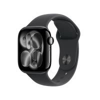 Apple Watch S11 GPS 42毫米亮黑色铝金属表壳 黑色运动型表带-M/L