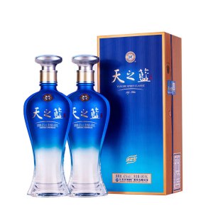 洋河 天之蓝 42度 480ml*2瓶 浓香型白酒 新老版年份随机