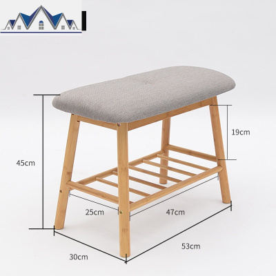 进换鞋凳鞋柜口北欧简约现代家用可坐鞋架收纳凳鞋凳式穿鞋凳 三维工匠