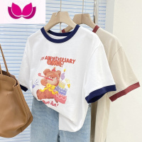 七斓特大码300斤插肩短袖T恤女夏装胖妹妹240斤显瘦半袖上衣ins潮