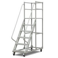 易企采 130CM登高梯 仓库可拆卸理货货架梯子可移动平台登高梯