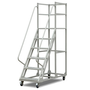 易企采 130CM登高梯 仓库可拆卸理货货架梯子可移动平台登高梯