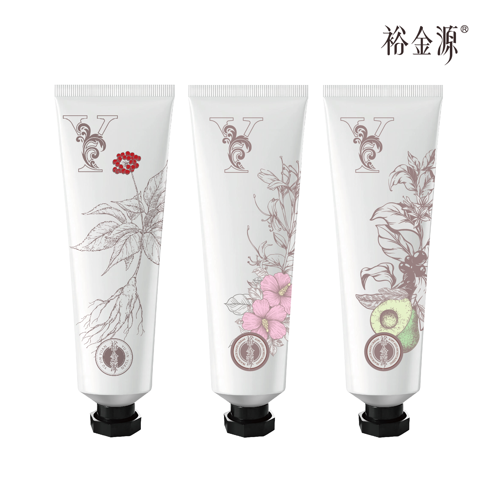 裕金源 人参焕彩柔润护手霜套装 3件套