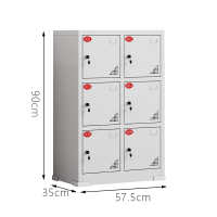 博步禾 手机存放柜 6门 台