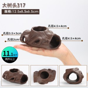 鱼缸造景紫砂陶罐躲避洞鱼虾躲避屋产卵洞慈鲷繁殖罐虾窝虾罐异形