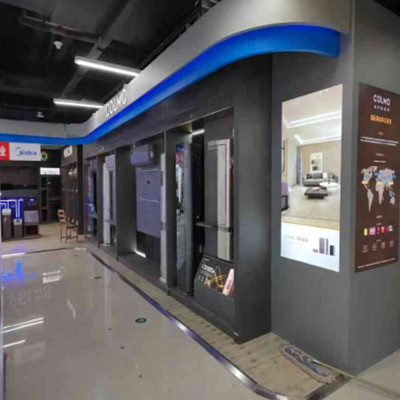 定制木质门楣(边厅新标准)尺寸400*10(白色)贴膜+400*15(苏宁蓝)贴膜 单价为0.1米的价格