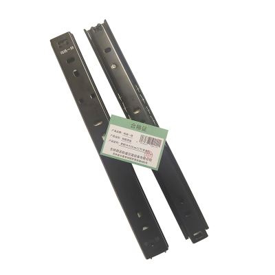 鸣扬一赫 抽屉滑道 黑钢14寸35cm/三节/普通款 副