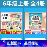 6年级上 语数英(全3册)+口算10000道 小学通用 [正版]2024一卷搞定五年级上沪教版一二年级三四六年级七八九年