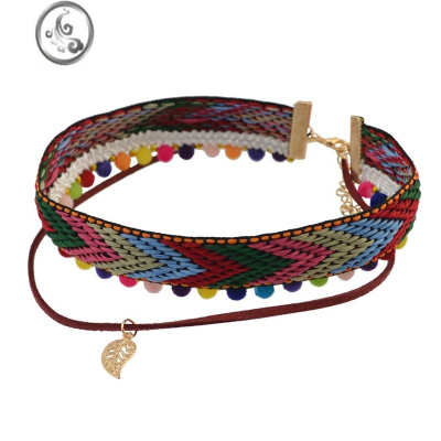 JiMi民族风项链项圈女颈带颈链锁骨链波西米亚云南脖子饰品潮颈圈女夏