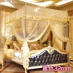 美帮汇落地式蚊帐 1.8m床1.5m三开2米家用1.2文帐加密凉席文章纹账