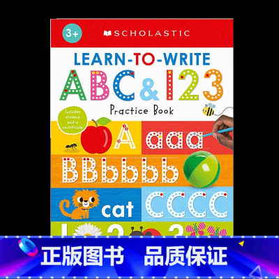 练习册:练习写ABC和123 [正版]新版英文原版 scholatic First 100 words lift the
