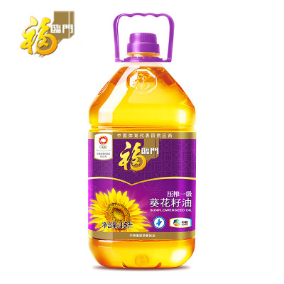 福临门 压榨一级 葵花籽油4.5L