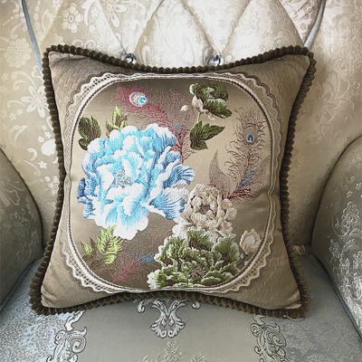 欧式沙发靠垫抱枕套不含芯客厅正方形靠枕床头抱枕家用床上大靠背