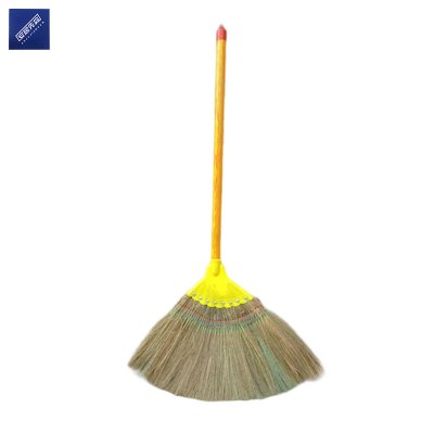 安居先森纯手工草编笤帚扫帚扫把 8钉凤尾木杆 作物原色