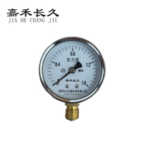 嘉禾长久 压力表 Y60 0-1.6Mpa 块