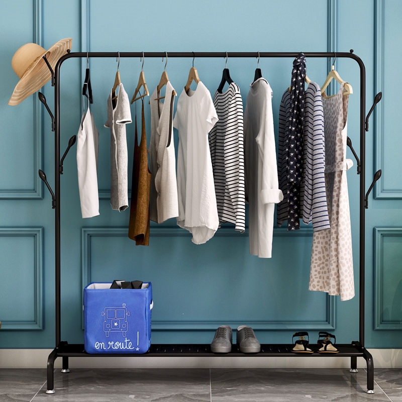 服装店展示架落地式女装童装符象卖衣服架子卧室铁艺挂衣架地摊架货架