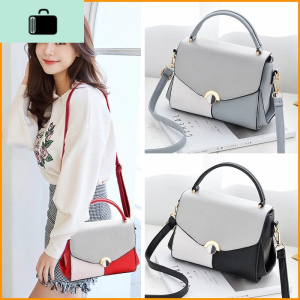 [时尚百搭]包包女韩版2019新款单肩包女撞色斜跨包女士手提包NEW LAKE女士单肩包