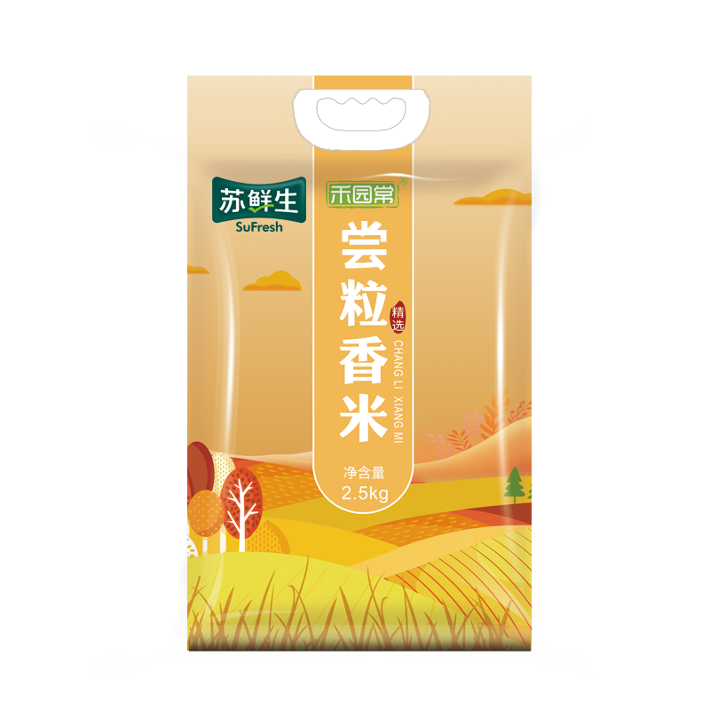 苏鲜生东北新米禾园常尝粒香米2.5kg