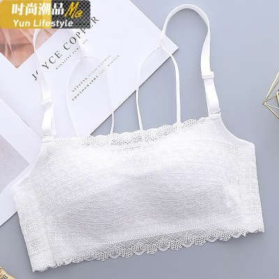 YUNWUXIN抹胸文胸白色小胸加厚聚拢美背收副乳裹胸式薄款无钢圈防走光内衣抹胸