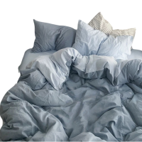 铭思沃四件套2.2米床 雾蓝 套