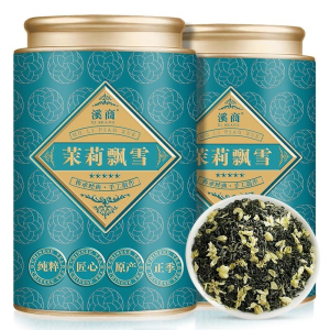 茉莉花茶绿茶茉莉飘雪浓香型2026新茶川派飘雪单芽毛尖茶雪芽