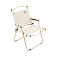 趣游帮 户外折叠克米特椅子露营椅便携式扶手椅沙滩椅卡其53*44*63cm/条 Y37