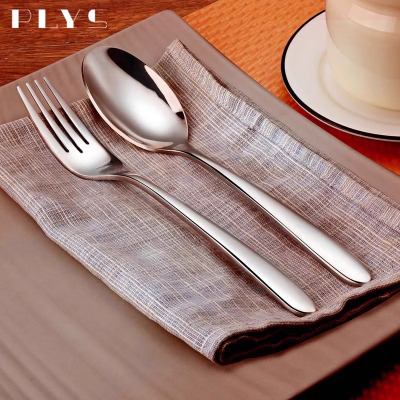 德国316不锈钢西餐具勺子叉子套装儿童意面叉主餐甜品8177