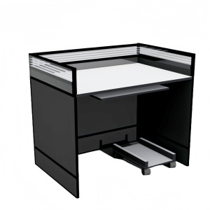 凡礼格职员办公屏风桌含主机托100*75*95cm套