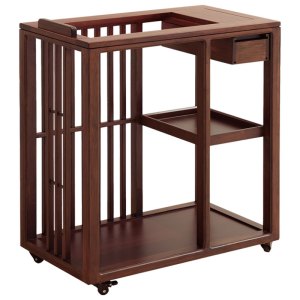 MULTIPOTENT竹木可移动茶车茶桌家用小茶台乐水茶水柜(不含电器)祥-福系列