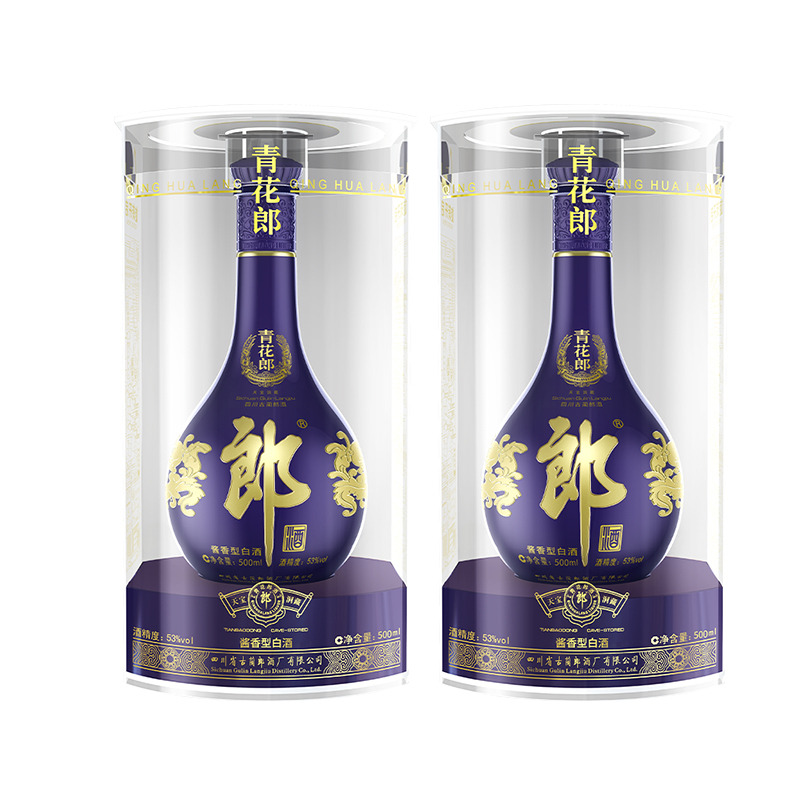 郎酒 青花郎 53度 500mL 双瓶套 酱香型 白酒