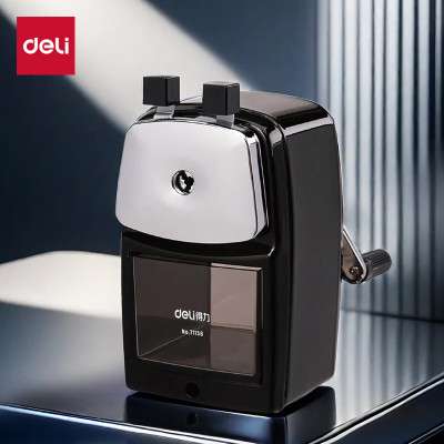 得力(deli)71156粗细可调节学生削笔机/卷笔刀 黑色