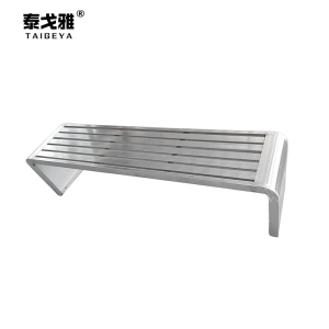 泰戈雅 不锈钢长条椅 长180cm宽40cm高45cm 张