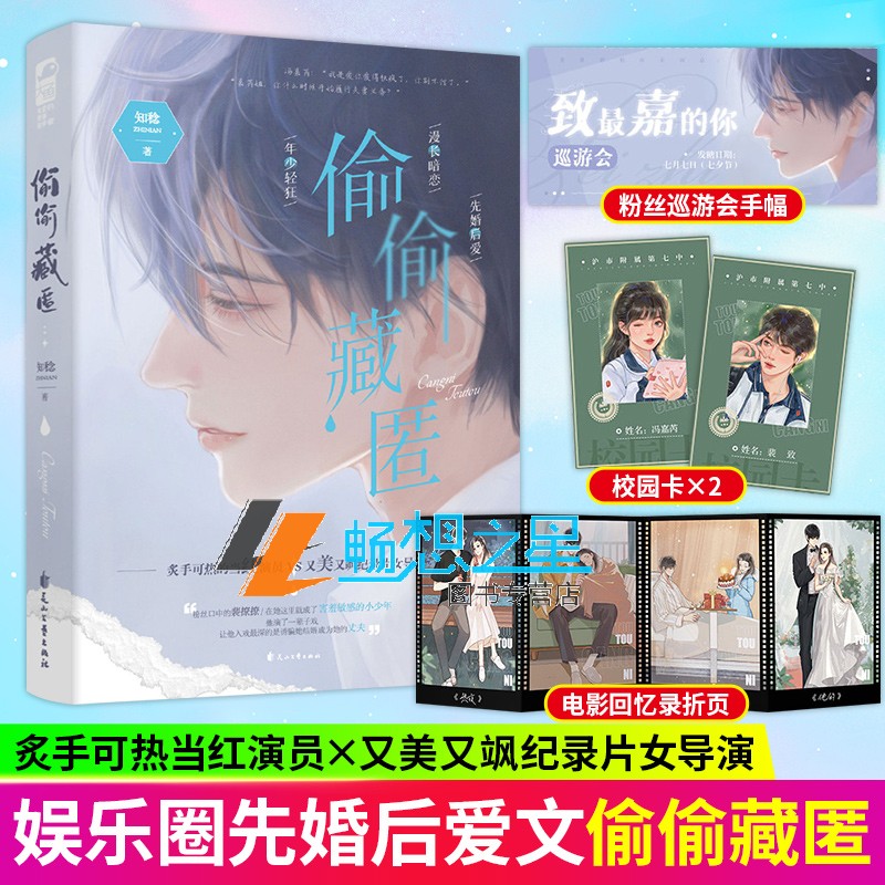 [正版图书]偷偷藏匿 知稔著 都市年少轻狂校园暗恋先婚后爱言情小说 炙手可热的当红演员VS又美又飒纪录片女导演