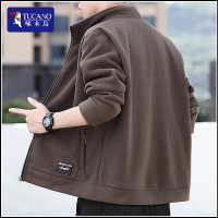 啄木鸟摇粒绒外套男秋冬款2025运动休闲卫衣抓绒衣男士秋季夹克男