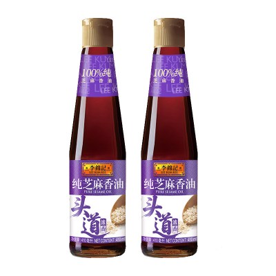 李锦记 纯香芝麻油410ml 头道香油