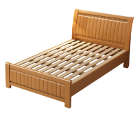 鑫木樽单人床1.5*2*0.96m+5cm床垫组