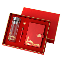 优彩嘉 政治生日纪念套装 数显玻璃杯+笔+窗花本+微章 ZZTZ-22 套