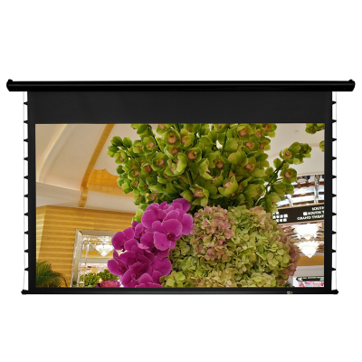 经科JK电动拉线投影幕布M3-MAT/300s拉绳微孔透声幕150寸16:10