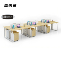 盛铁达 6人办公桌含柜 3600*1200*750mm STD-XTBG35 张